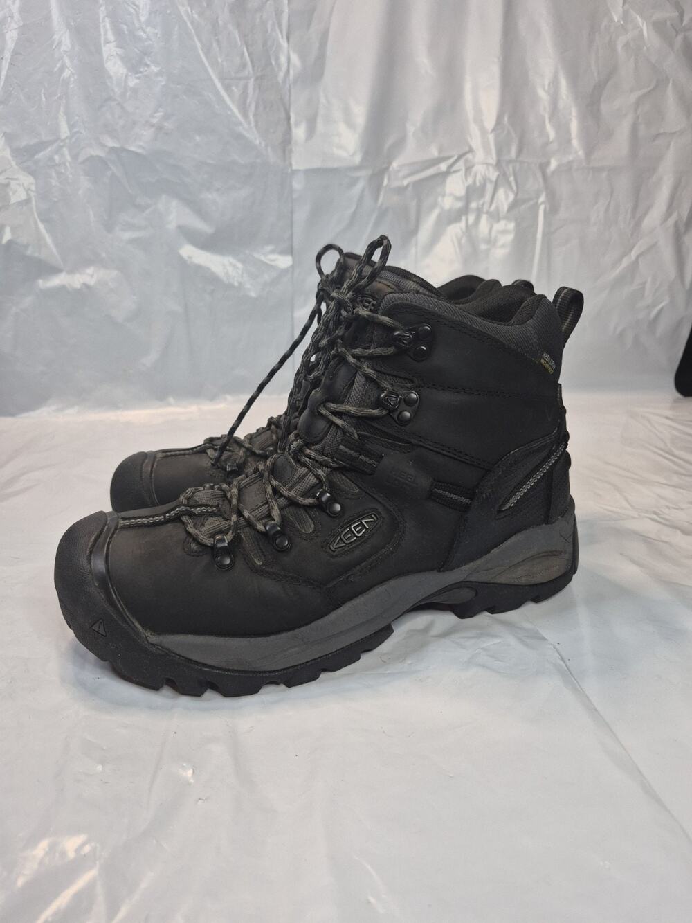 KEEN Utility Mens Blk Waterproof Work Boots ASTM Boot Shoe Hiking Size 9.5EE